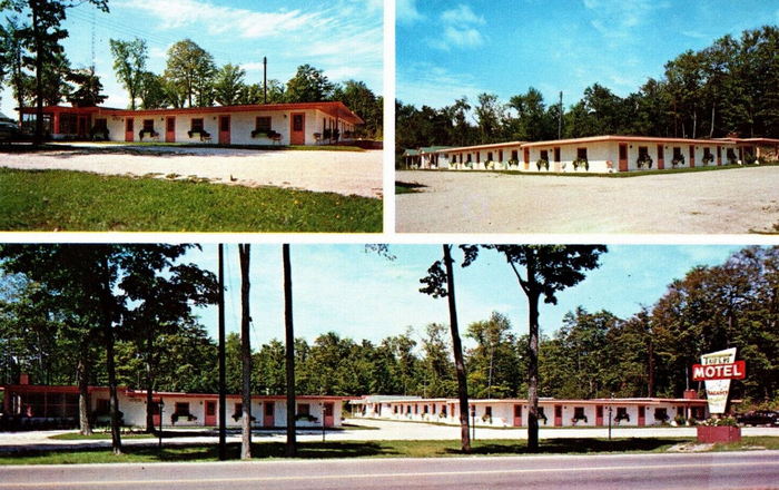 Twin Motel - Old Post Card